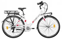 Bicicletta Atala E-RUN 6.1 Lady 360 Bianca 26" 7S 2023