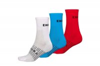 Calze ENDURA Coolmax® Race Sock Confezione Tripla - Bianco