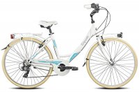 Bicicletta Torpado T120 Silver Life Bianca Lady 26" 6V 2022